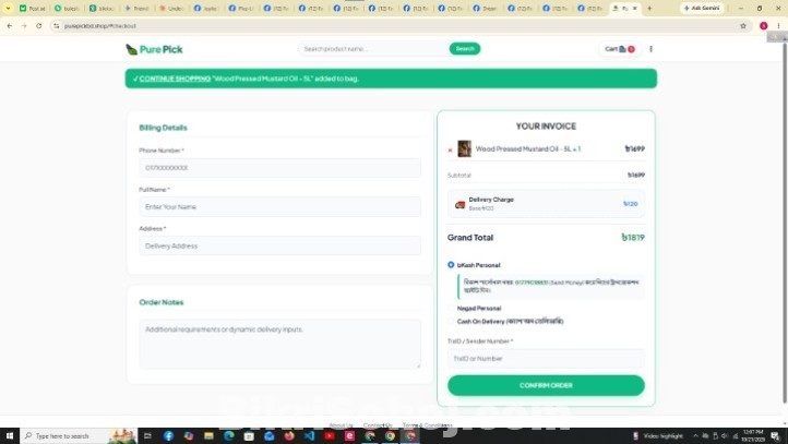 Build E-Commerce Website